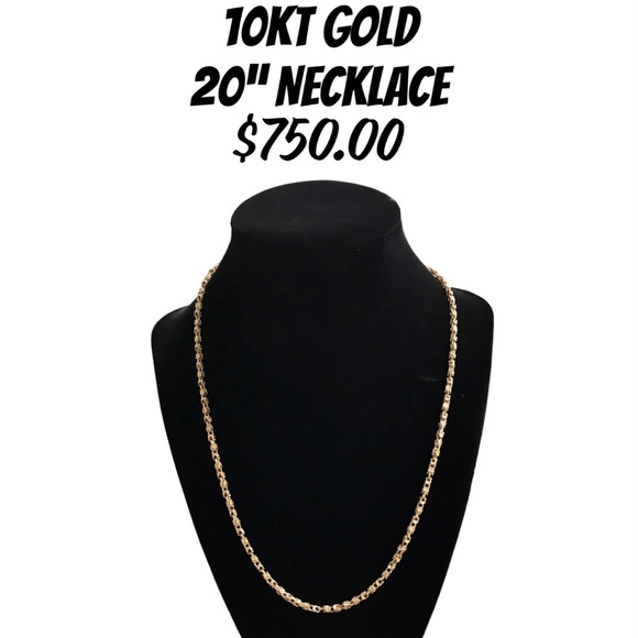 10kt yellow gold necklace . 20”
